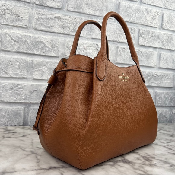 Kate Spade Dumpling Large Satchel In Warm Gingerbread - Picture 3 of 14